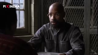 سکانس فیلم توفان ، ملاقات روبین (دنزل واشنگتن) با یکی از خوانندگان کتابش در زندان