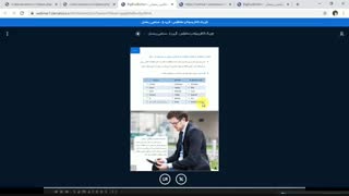 ورود به سامانه آموزش مجازی موسسه آموزش عالی خراسان- ویژه دانشجویان-بخش پنجم- دریافت فایل وارائه در کلاس