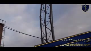 شکسته شدن دکل صاعقه گیر پمپ گاز؟!