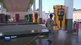 گندزدایی و ضدعفونی معابر شرق تهران