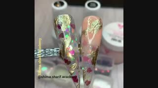 کاشت زیبا و پرکاربرد گریم بروی ناخن _ آکادمی ناخن شیما شریف