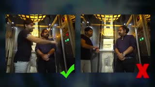 فشردن کلید طبقه مورد نظر توسط خود فرد در آسانسور