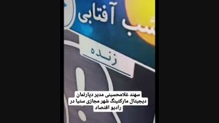 مدیر اجرایی شهرمجازی ستیا در رادیو اقتصاد