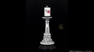 آینه و شمعدان نقره، شمعدان های سلطنتی، آباژور نقره، نقره ریحانی