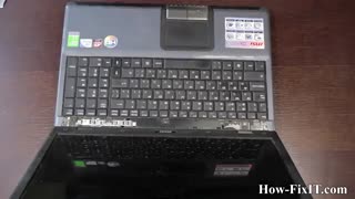 How to replace keyboard on MSI CX500, CX600 laptop