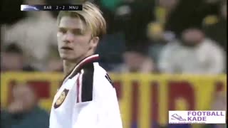 بازی خاطره انگیز بارسلونا و منچستریونایتد در سال 1998