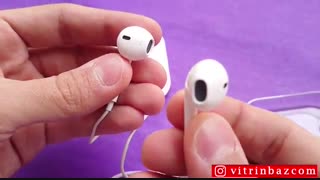 آنباکسینگ (جعبهگشایی) هندزفری اصلی آیفون6/6s