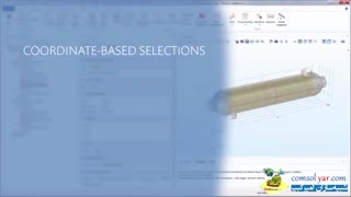 قسمت 15 انتخاب برپایه مختصات در کامسول comsol (دوبله فارسی)