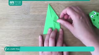 اوریگامی مقدماتی -اوریگامی قورباغه با قابلیت پرش