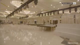 مراسم عروسی در تالار بسیار لوکس و مجلل