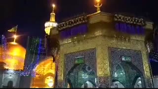 تصاویر ناب هوایی از حرم مطهر با صدای استاد کریم‌خانی