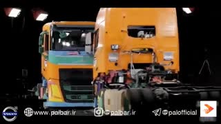 مقایسه کامیون ولوو و اسکانیا در تست تصادفات