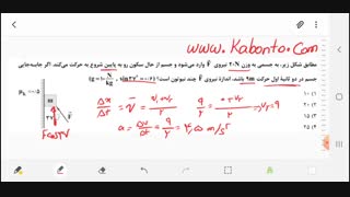 حل تست نیروی اصطکاک (تست 2)