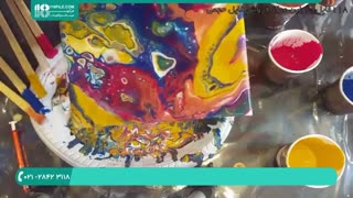 نقاشی با رزین اپوکسی -نقاشی آبستره