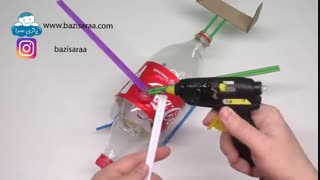 آموزش ساخت هلیکوپتر با بطری نوشابه
