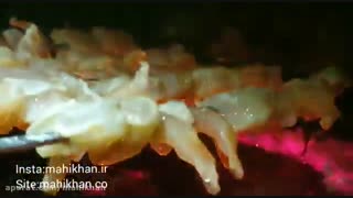 طرز تهیه میگو کبابی  روی آتش - ماهی خان