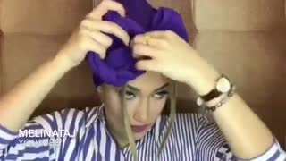 آموزش بستن شال و روسری مدل پاپیونی و هد