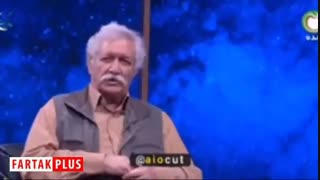 مثال های منشوری آتش تقی پور در برنامه زنده و واکنش های آقای مجری!