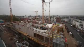 construction site time lapse shopping mall | Minto Mönchengladbach - MFI
