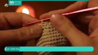 بافت  بالش  با قلاب به شکل گوسفند