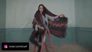 روسری مجلسی روسری ابریشیمی شال و روسری لوین