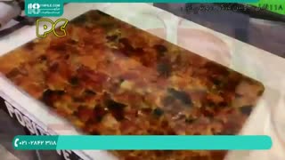 ساخت میز طرح آتشفشان با رزین و چوب