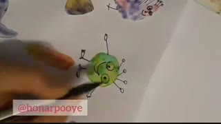 جلسه اول اموزش تصویرسازی به نوجوانان با متد هنر پویه، مدرس : ماندانا شیخ انصاری