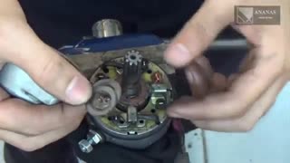 باز کردن موتور استارت موتورسیکلت قسمت اول