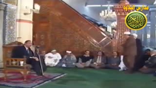 قران الجمعه الطبیب القارئ الشیخ احمد نعینع ویدیو نادر من مسجد الحسین تلاوة من سورة الحج نوادر