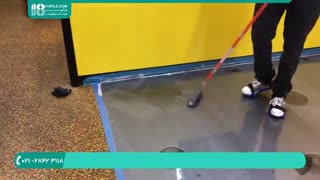 آموزش کامل کفپوش اپوکسی نقره ای