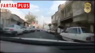 تعقیب و گریز سارق زورگیر توسط پلیس آگاهی در خیابان‌های تهران