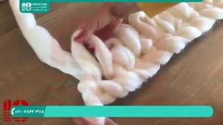 آموزش بافت پتو تریکو