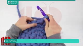 روش بافت مرحله به مرحله پاف با میل