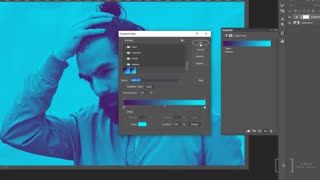 آموزش رایگان فتوشاپ : تنظیم رنگ عکس با Gradient Map لرنینگ24 - l24.ir