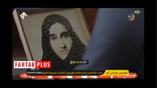 گریم جالب پژمان جمشیدی با چادر مشکی در زیرخاکی