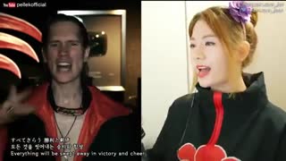 NARUTO SHIPPUDEN OP1 - Hero's come Back┃Cover by Raon Lee x PelleK