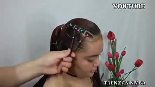 آموزش مدل مو دخترانه مجلسی با لبه های بافت- مومیس مرجع و مشاور مو