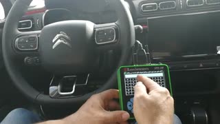 نحوه تعریف کلید و ریموت خودروی سیتروئن C3 با دستگاه SPD240