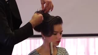 آموزش مدل مو دخترانه مجلسی پاپیون طبقه ای- مومیس مرجع و مشاور مو