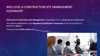 NVQ Level 6 Construction Site Management