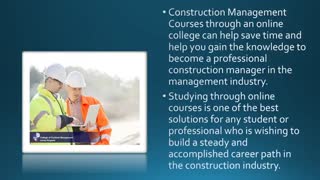 Diploma in Construction Management
