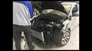 تعویض و رنگ درب موتورو سینی فن و رادیاتورها