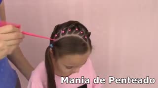 آموزش مدل مو دخترانه بافت جانبی- مومیس مرج و مشاور مو