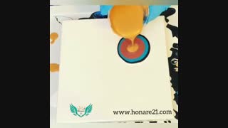 اموزش نقاشی ابستره و رزین