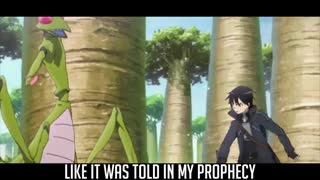 میکس با اهنگ رپ درباره kirito  از انیمه sword art online  _هنر شمشیر زنی آنلاین