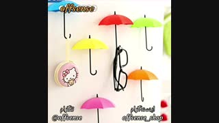 مشخصات، قیمت و خرید آویز دیواری طرح چتر | آف سنس