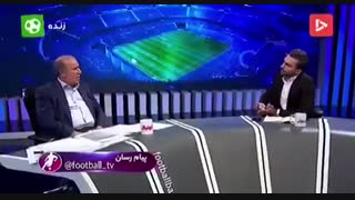 حمله تاج به میثاقی و مقایسه‌اش با فردوسی‌پور روی آنتن زنده!