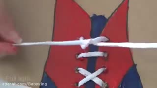 ویدیوی آموزش بستن بند کفش به کودکان