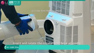 راهنمای نصب کولر گازی قابل حمل ال جی