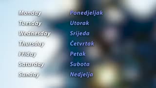 008 / Days of the WEEK - Croatian101Lesson